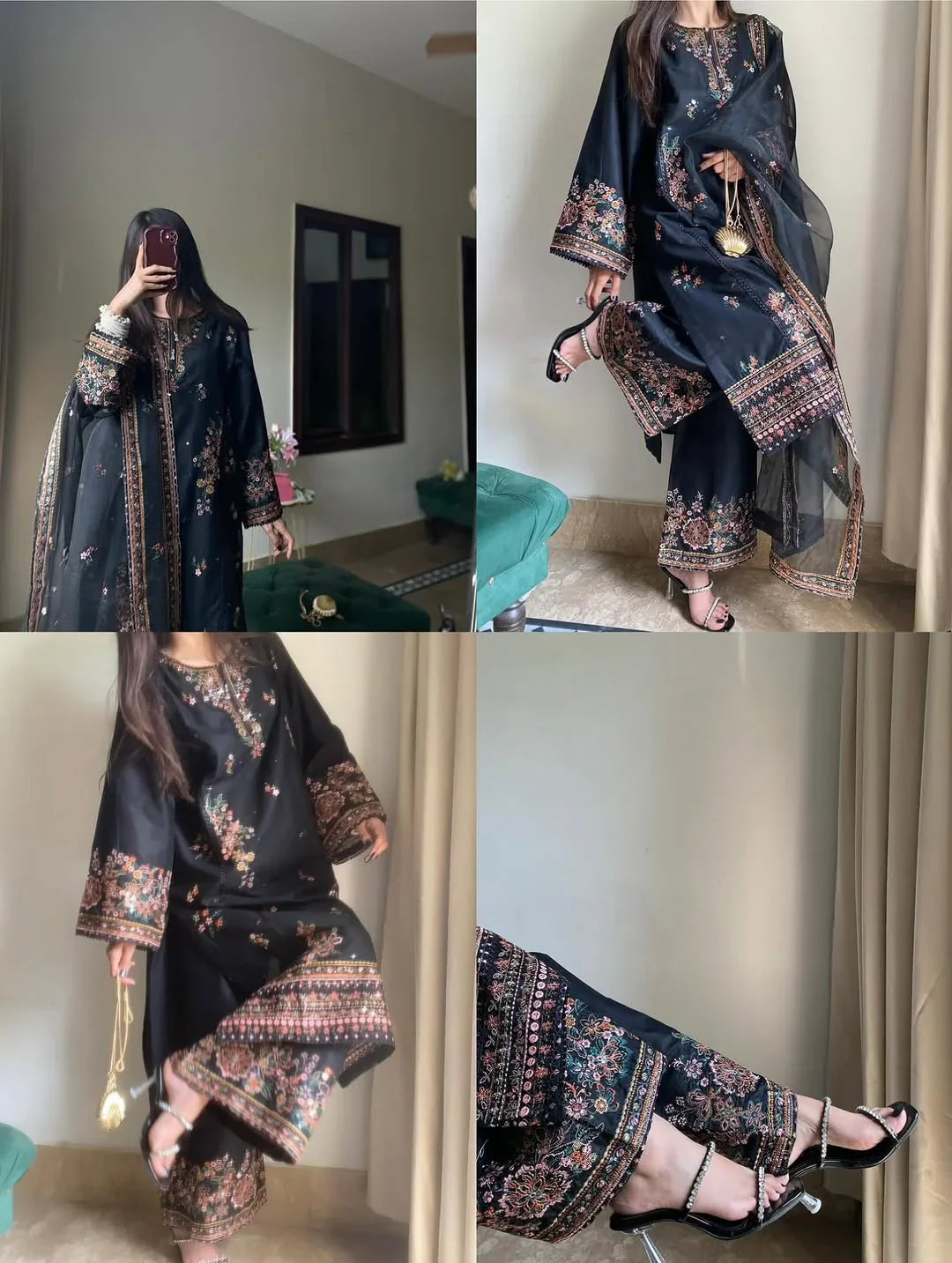 HAREEM EMBROIDERED 3PCS
